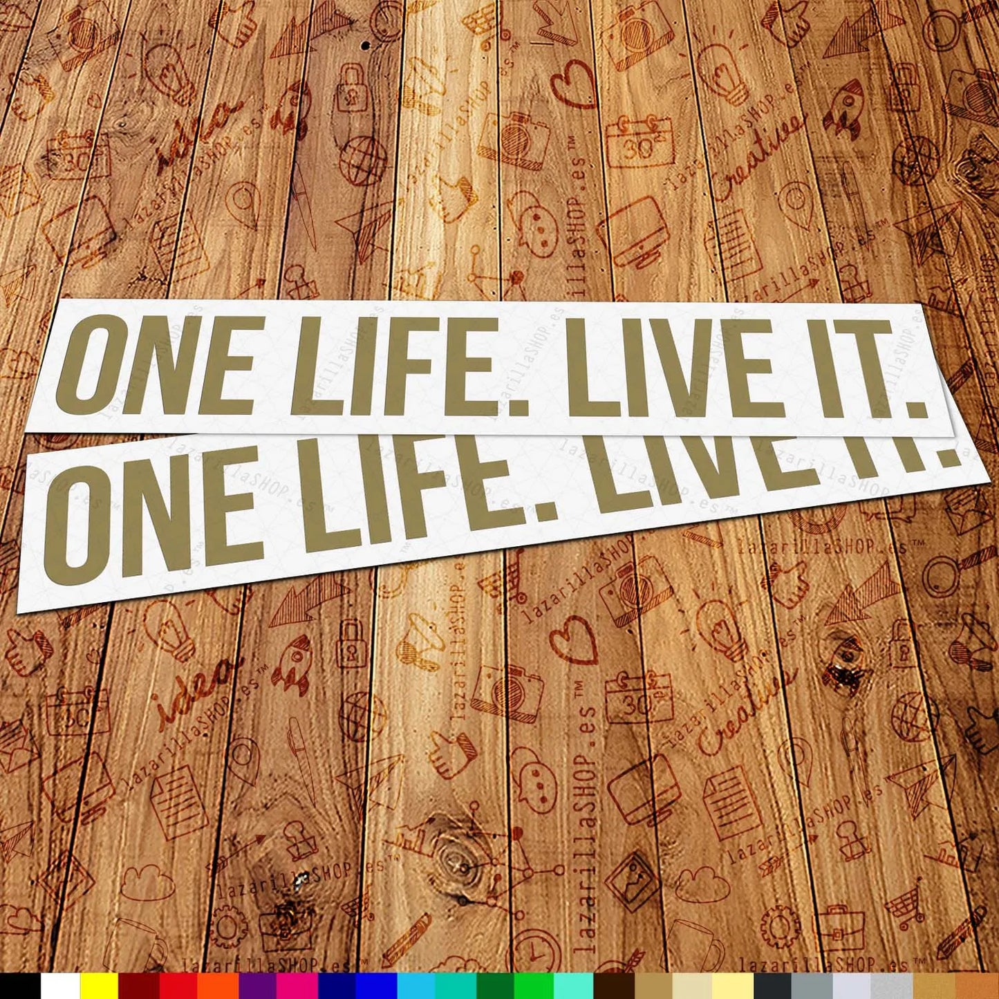 One Life Live It Sticker Set (2 pcs)