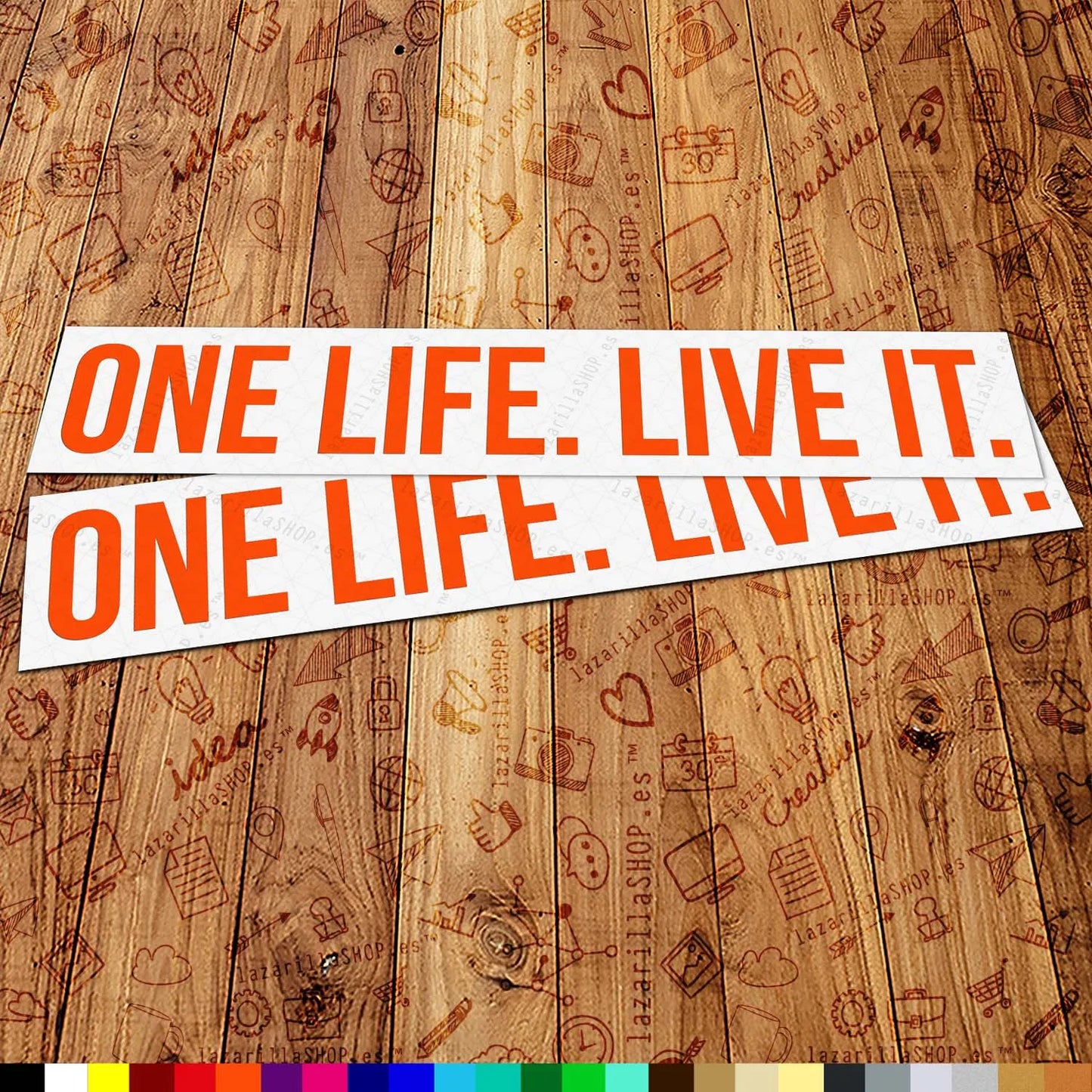 One Life Live It Sticker Set (2 pcs)