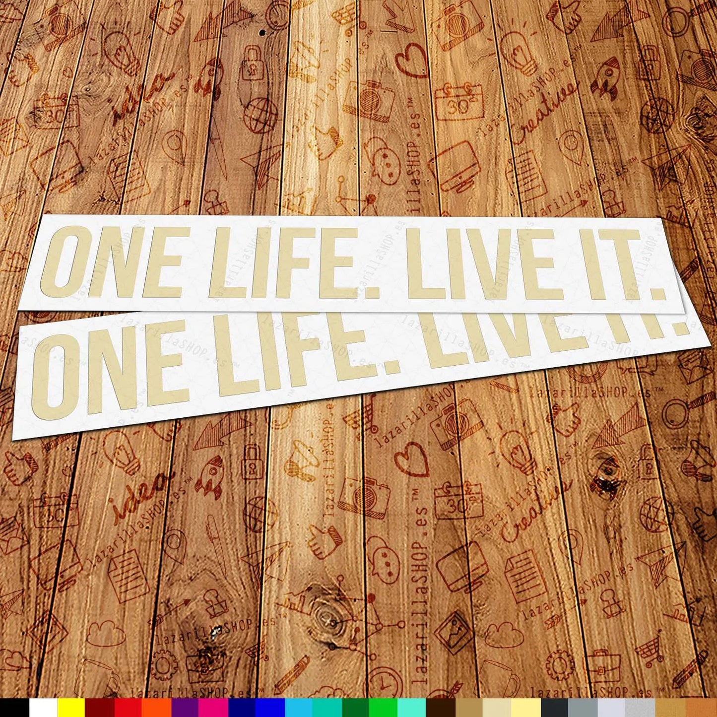 One Life Live It Sticker Set (2 pcs)