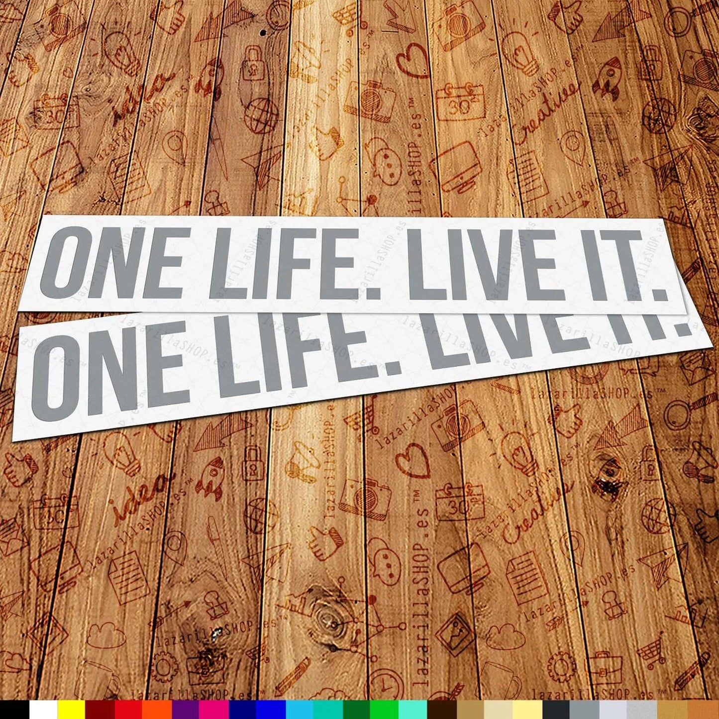 One Life Live It Sticker Set (2 pcs)