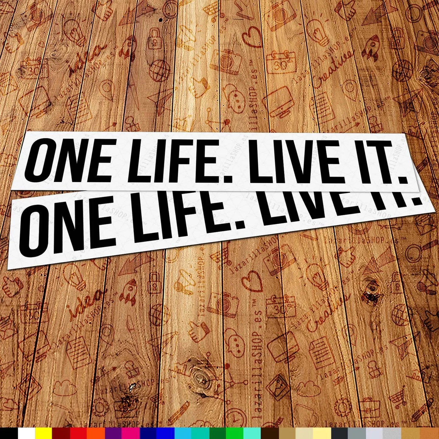 One Life Live It Sticker Set (2 pcs)