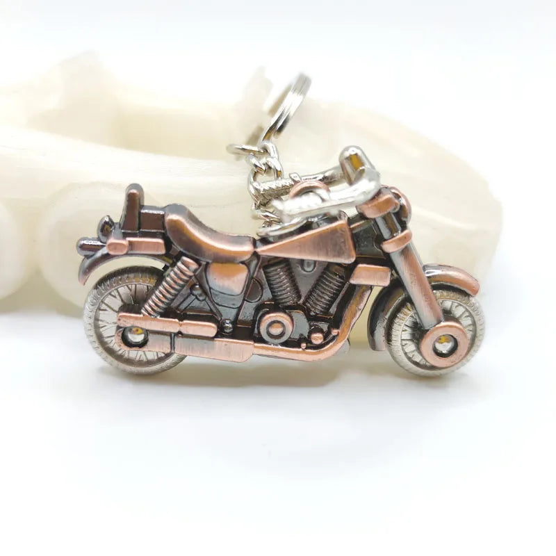 Retro Motorcycle Key Ring