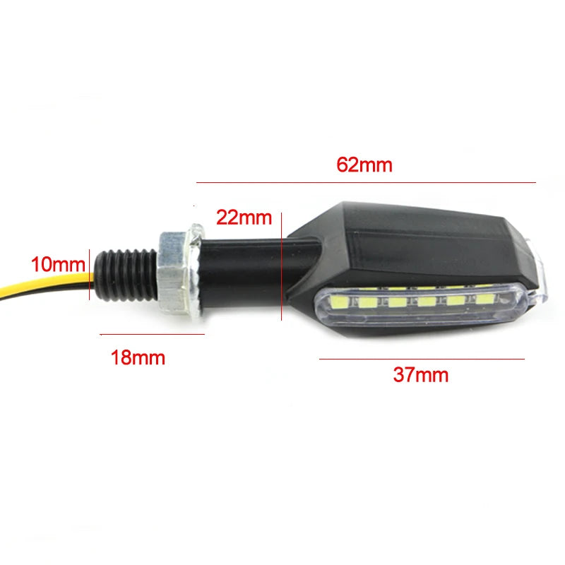 Motorcycle Tail Reflector & LED Indicator Kit