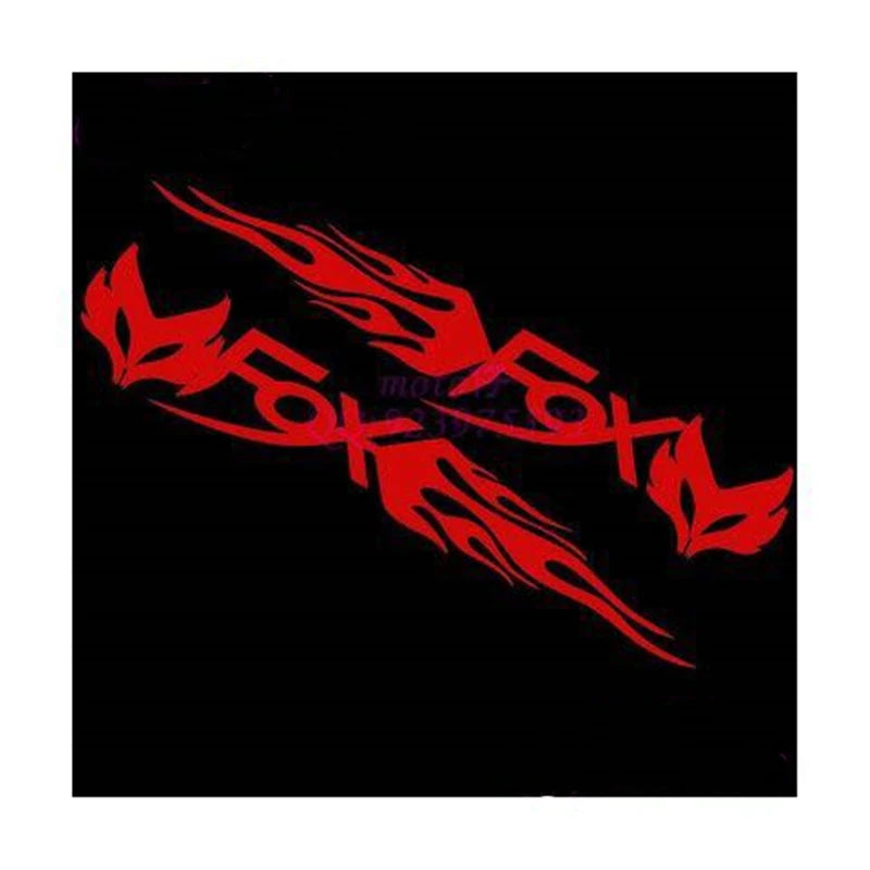 2PCS FOX Tribal Flame Stickers