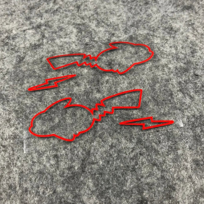 2Pcs Sticker for Helmets