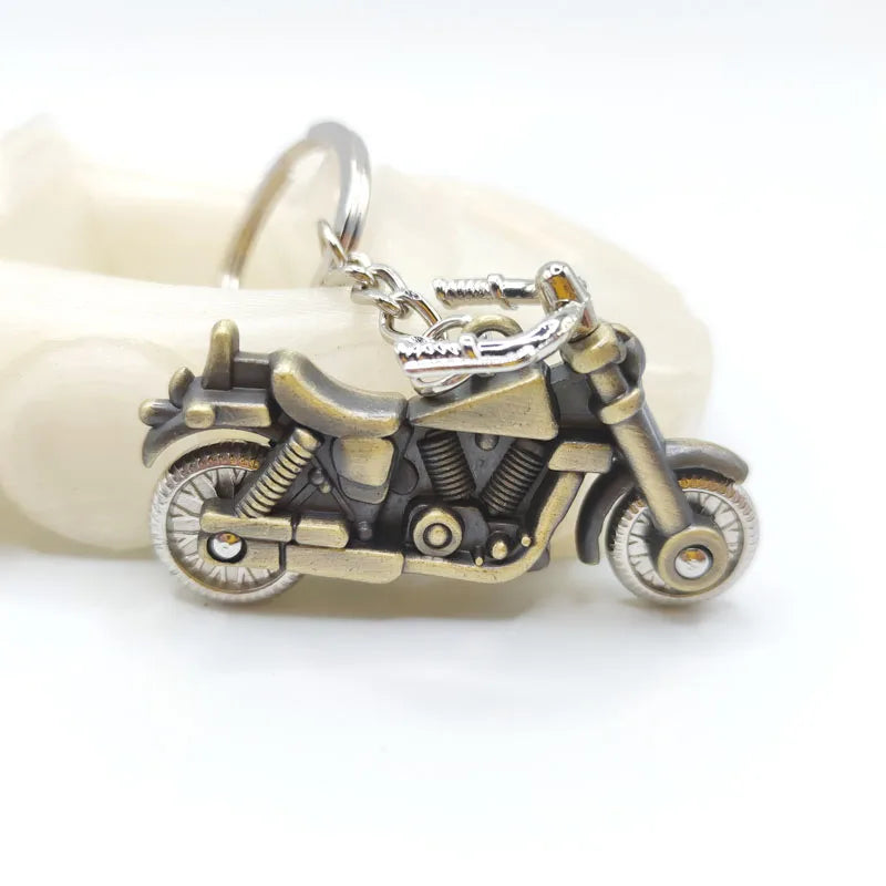 Retro Motorcycle Key Ring