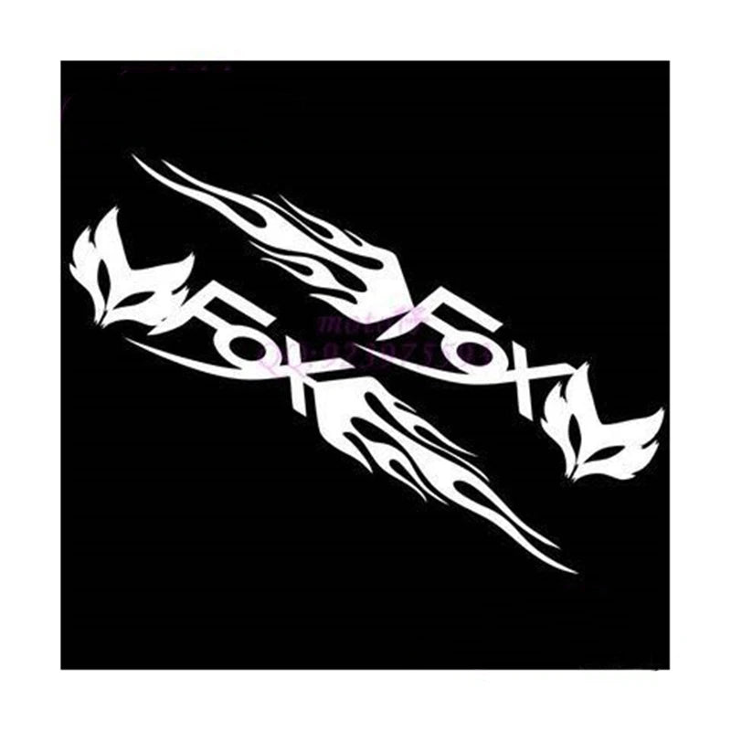 2PCS FOX Tribal Flame Stickers