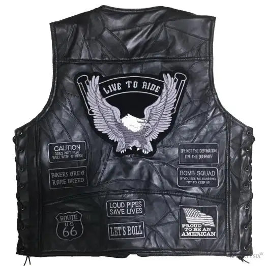 Live to Ride Leather Vest