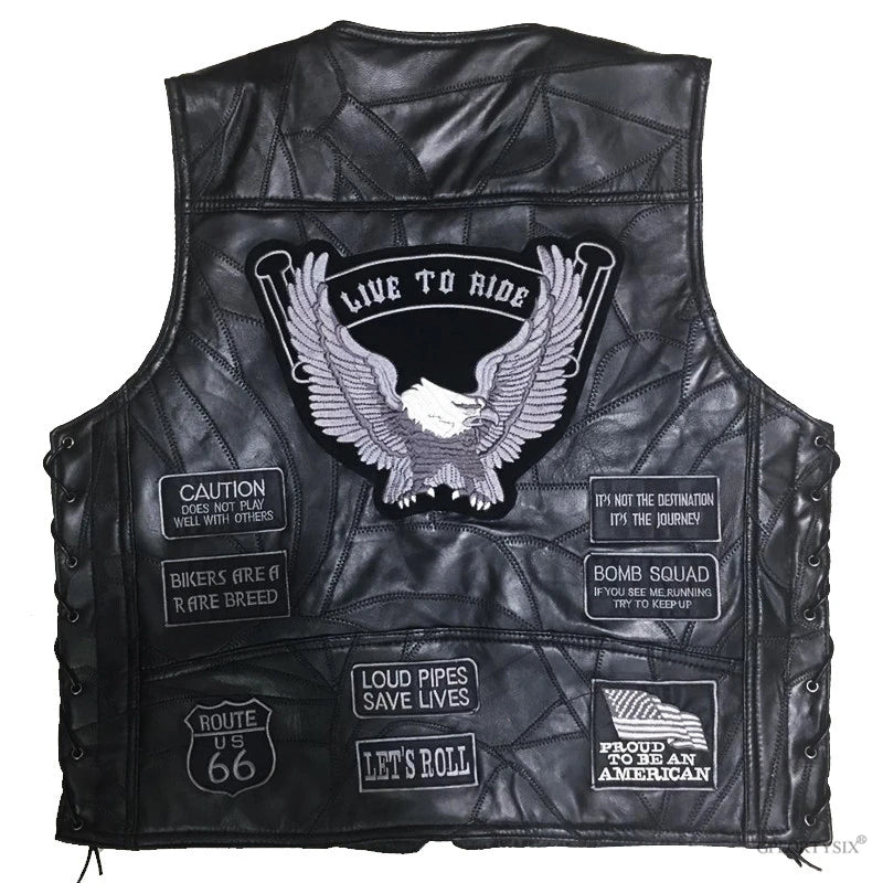 Live to Ride Leather Vest