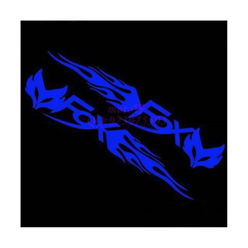 2PCS FOX Tribal Flame Stickers