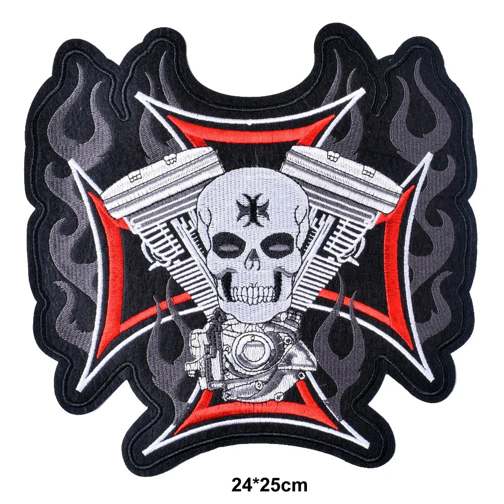 Punk Embroidered Iron On Patches