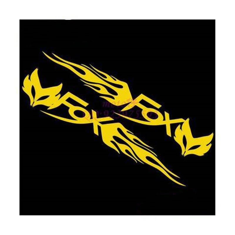 2PCS FOX Tribal Flame Stickers