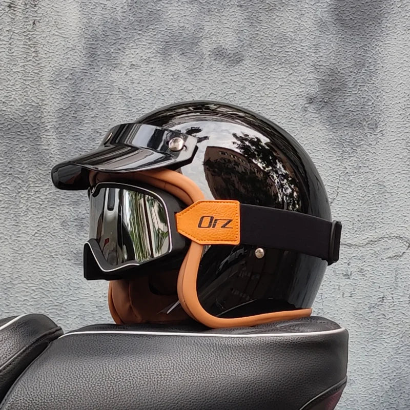Retro Fire Motorcycle Helmet