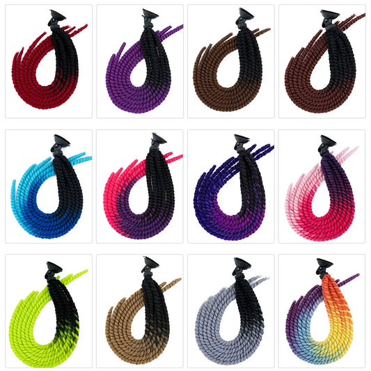 Cabello sintético para decoración del casco de motocicleta