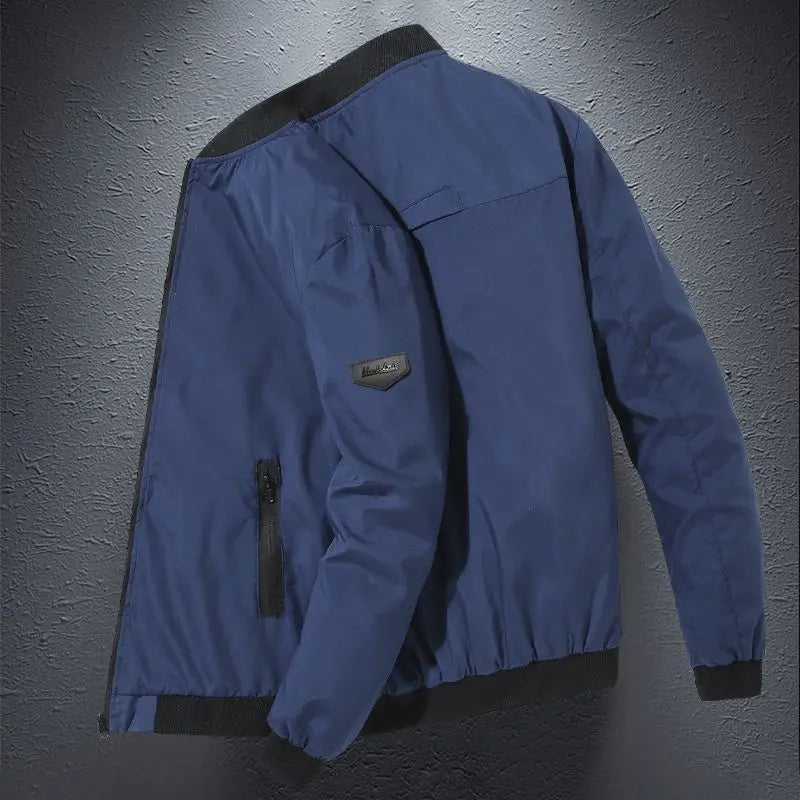 Long Sleeve Zipper Casual Coat