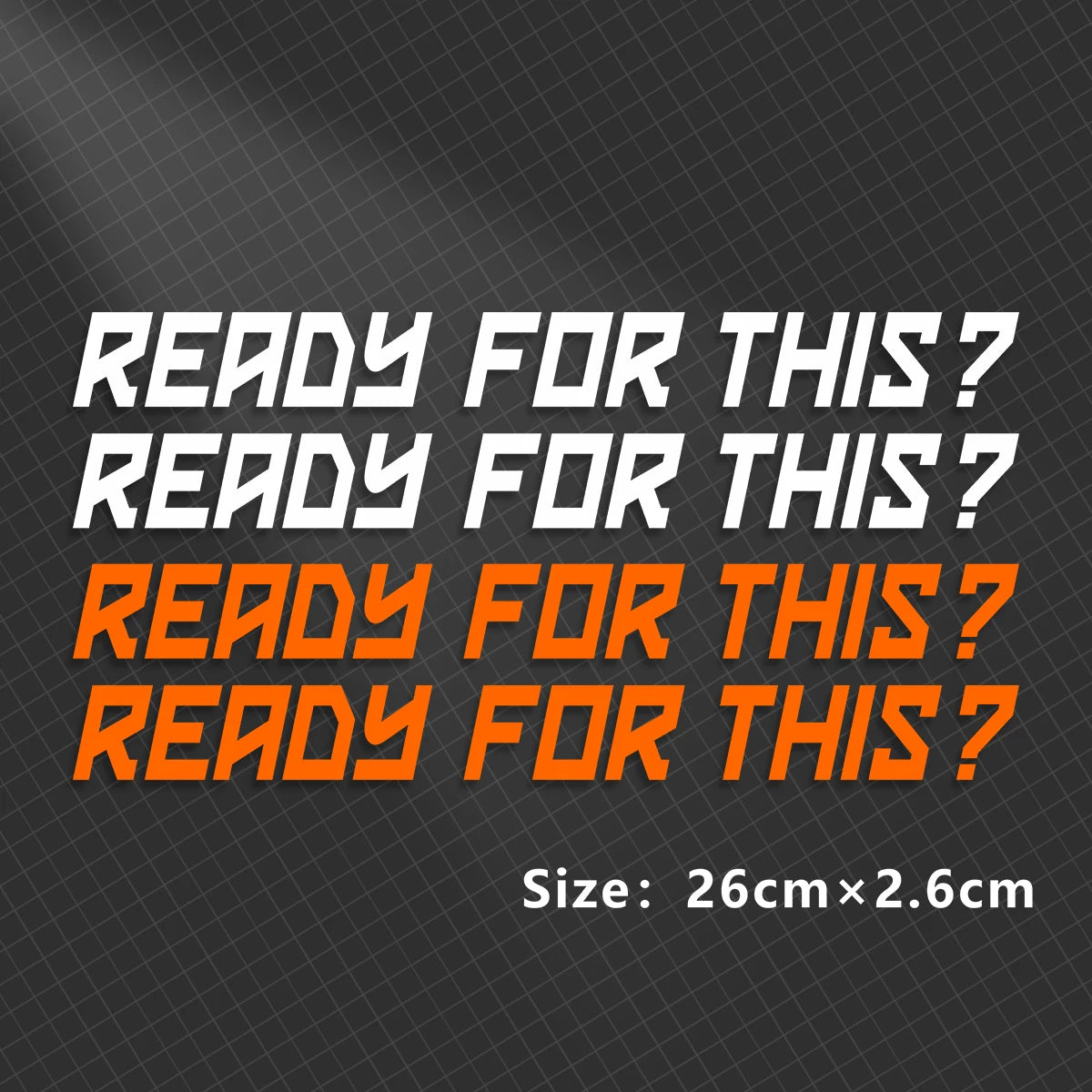 Ready to Race Motorbike Sticker