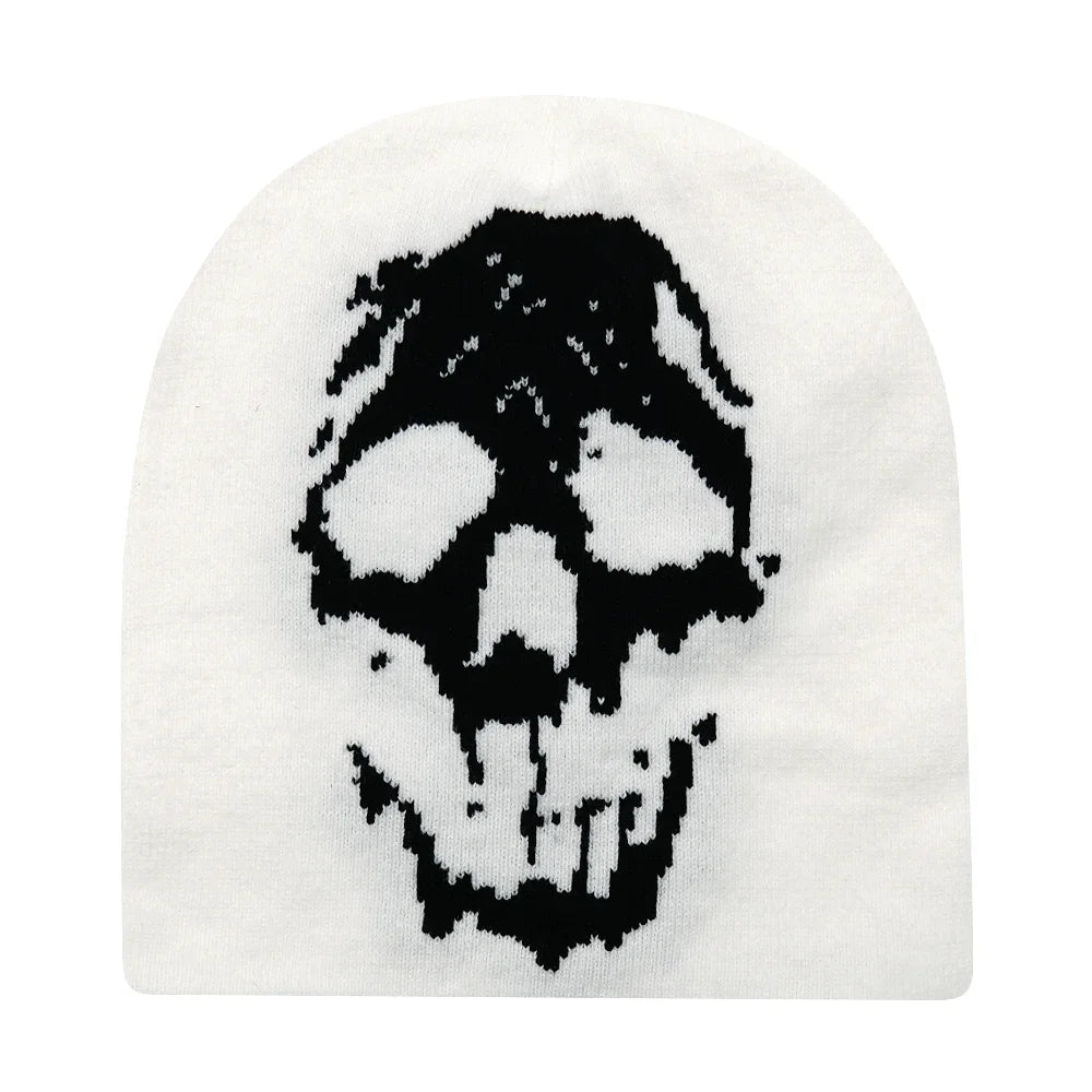 Skull Beanie Motorcyclist
