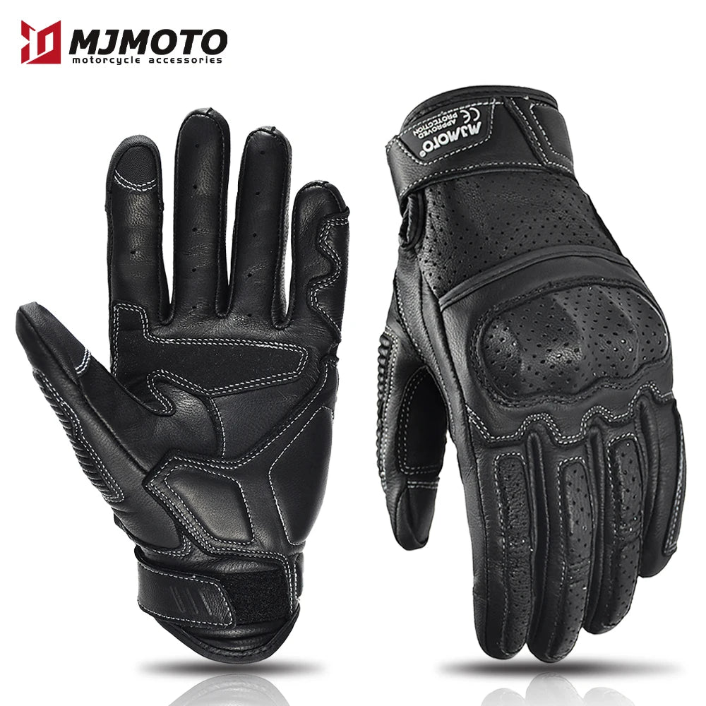 Motorcycle Leather Gloves