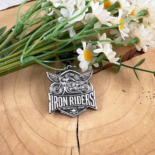 Iron Riders Motorcycle Group Keychain
