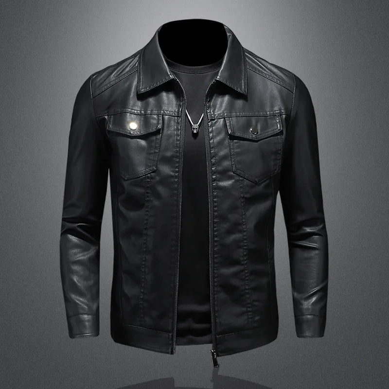 Men’s Black Leather Jacket