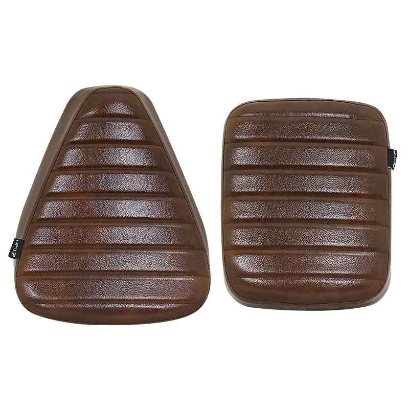 Motorcycle Front & Rear PU Leather Pillow Seat