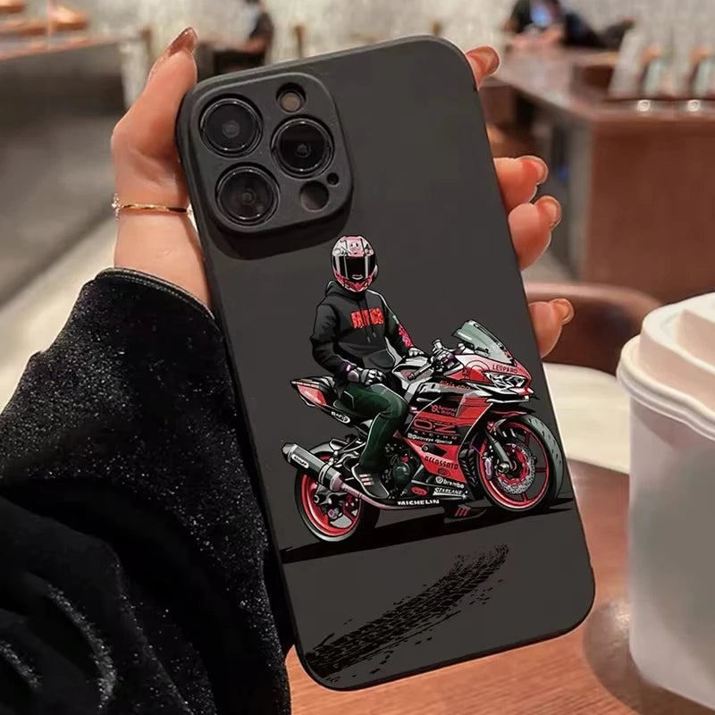 Motorrad -matte iPhone -Hülle