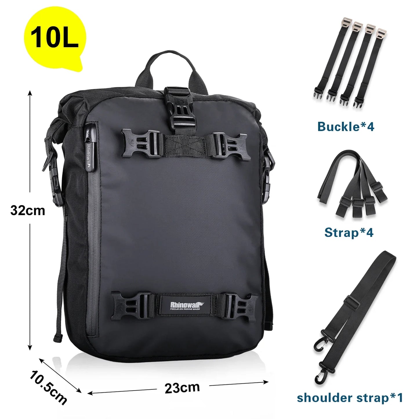 Motorcycle Back Seat Bag 10/20/30L