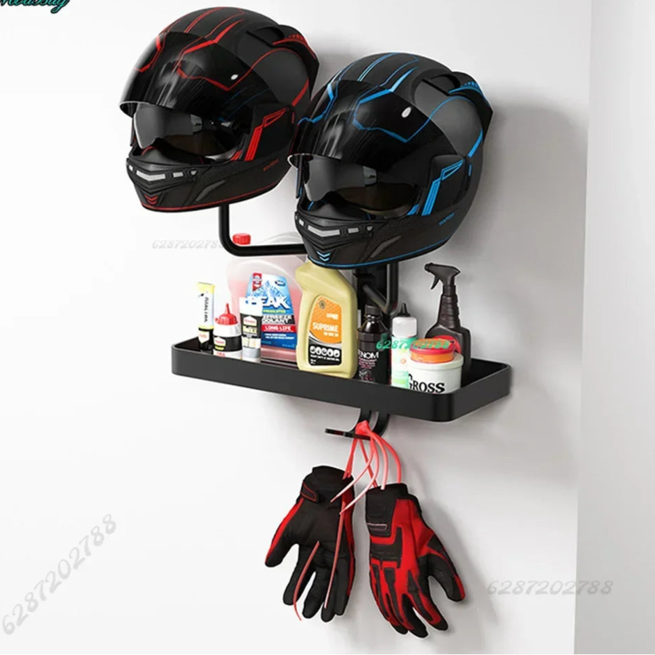 Motorradhelmhalter
