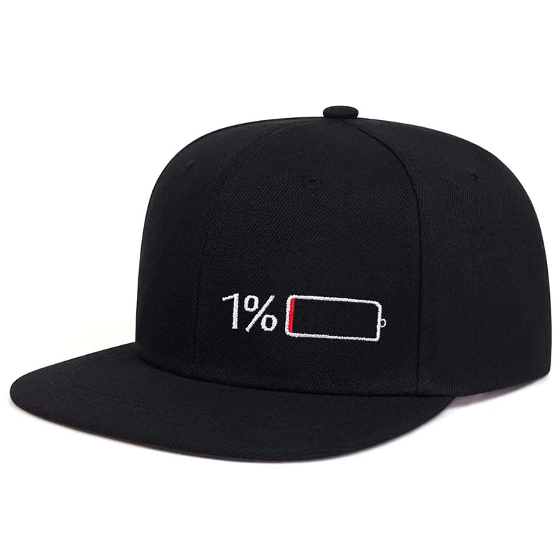 Battery Embroidery Adjustable Cap