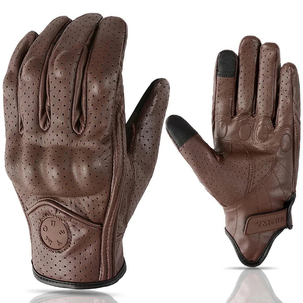 Men’s Leather Motorcycle Gloves