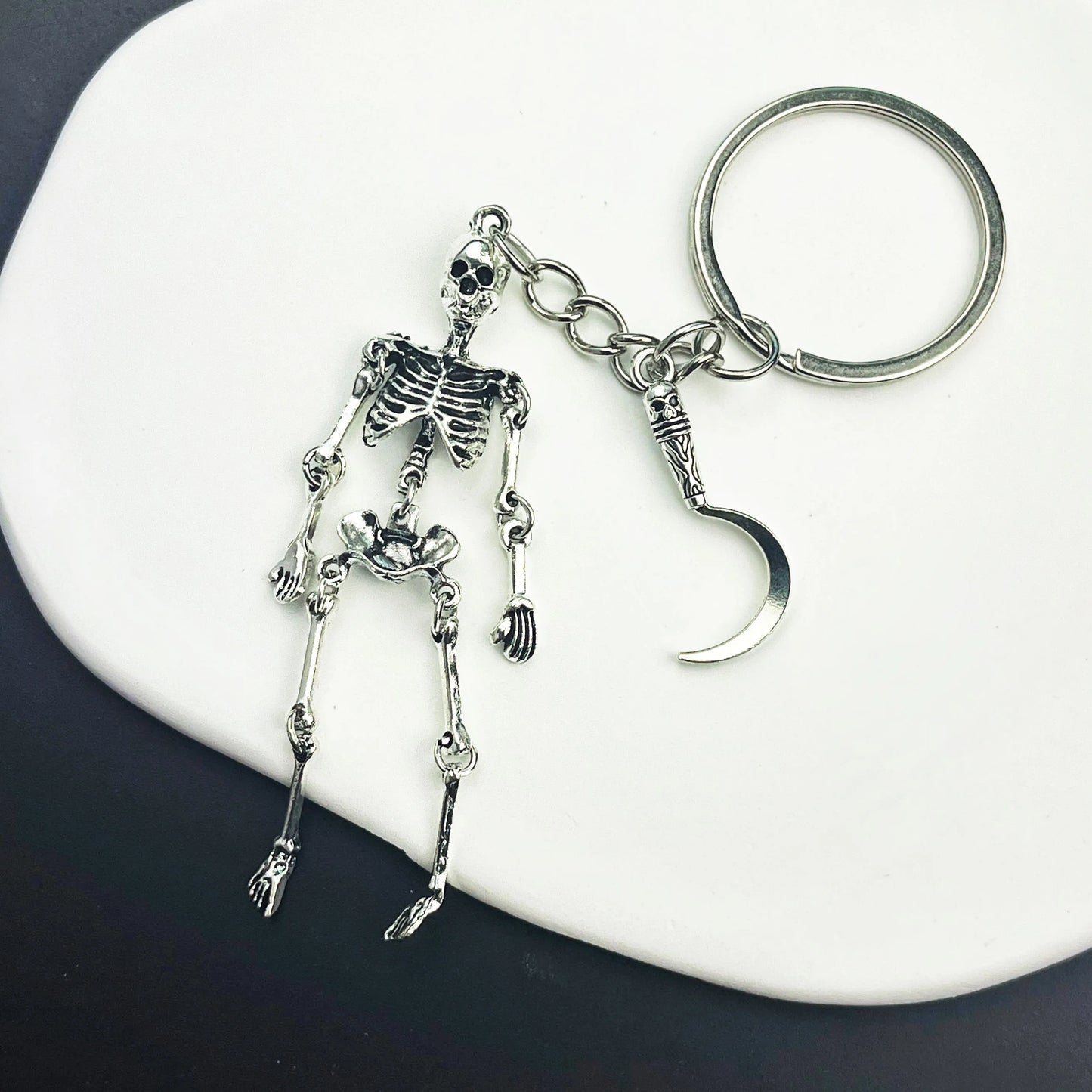 Skeleton Keychain Charm