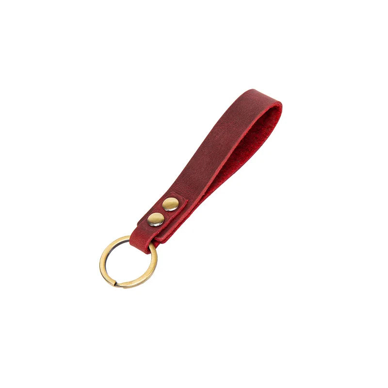 Vintage Cow Leather Keychain