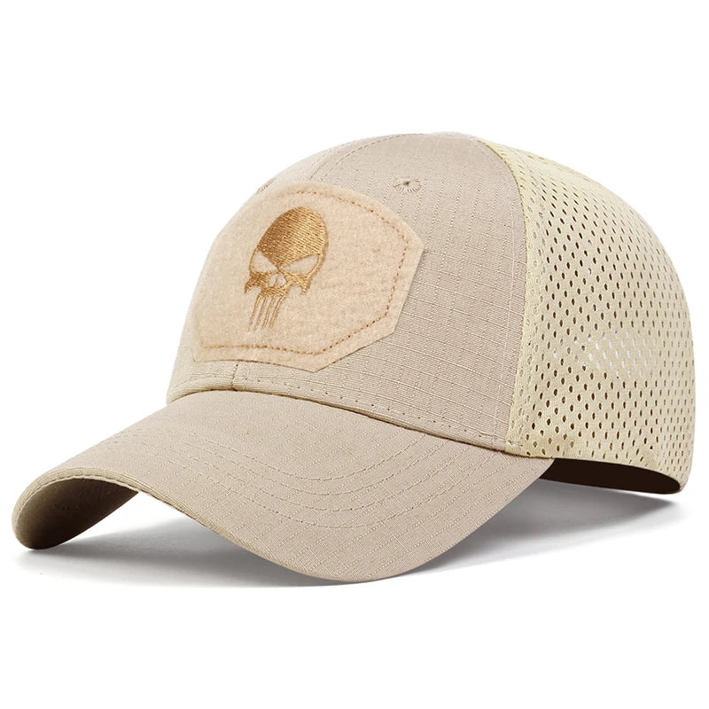 Skull Embroidery Cap