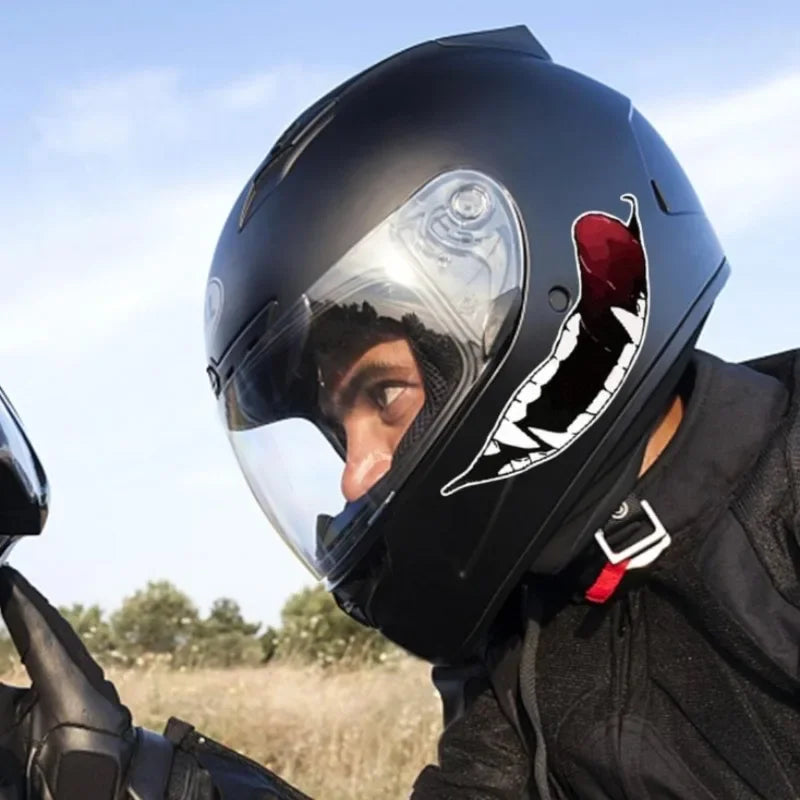 Smile Evil Sticker Helmet