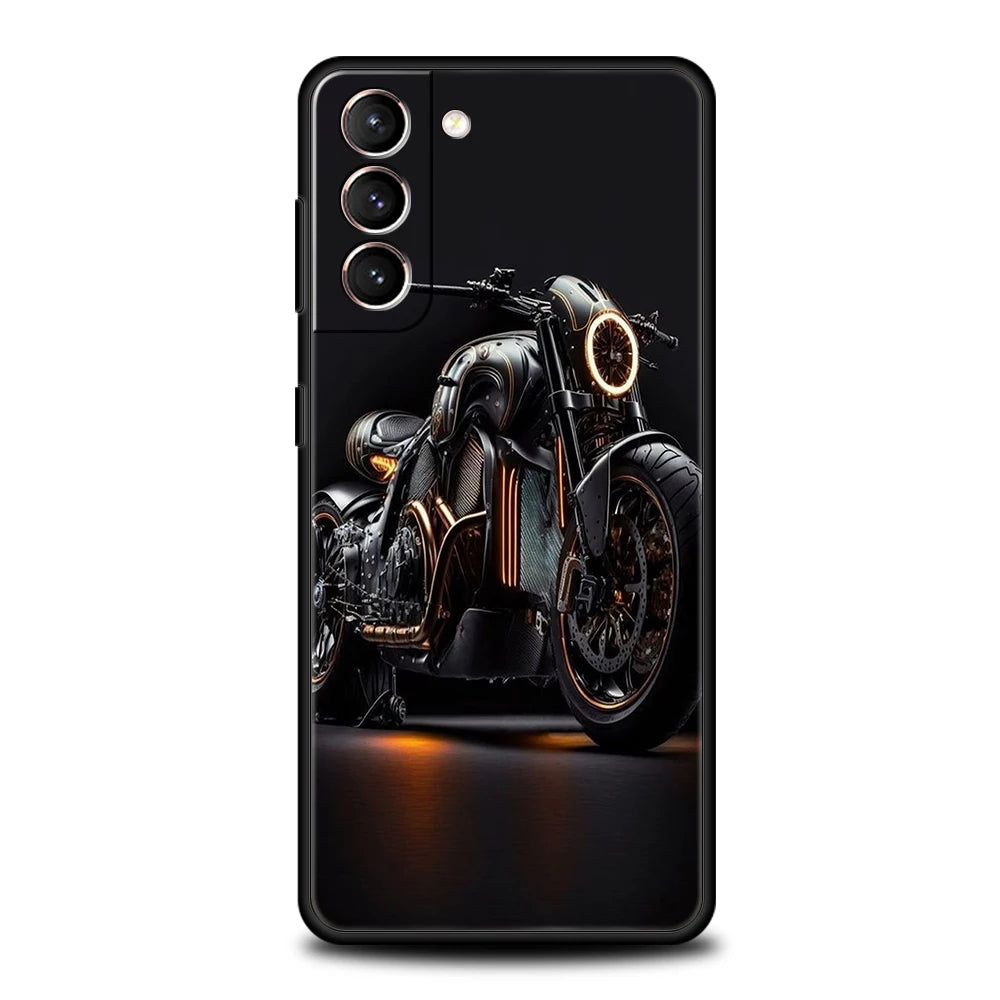 Case graphique de moto pour Samsung