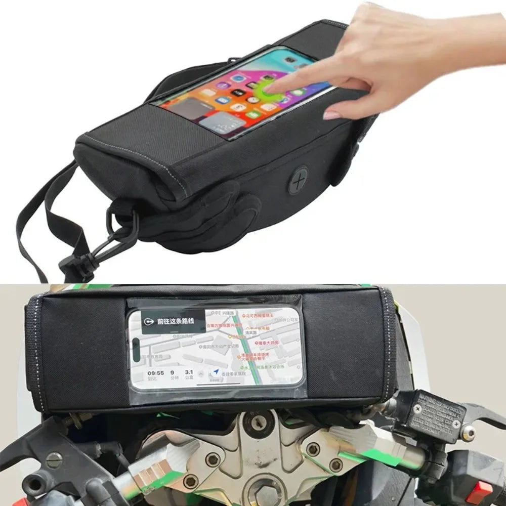 Handlebar Bag Front Touch Screen Portable
