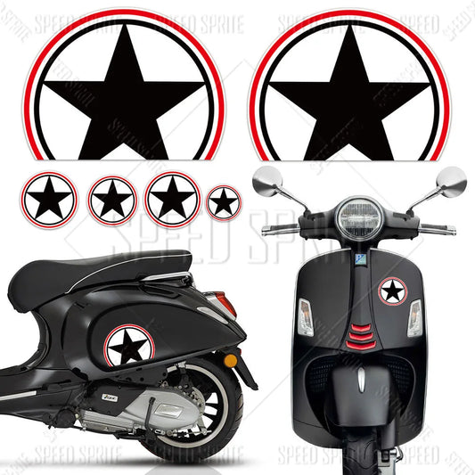 Motorcycle & Scooter Star Decals