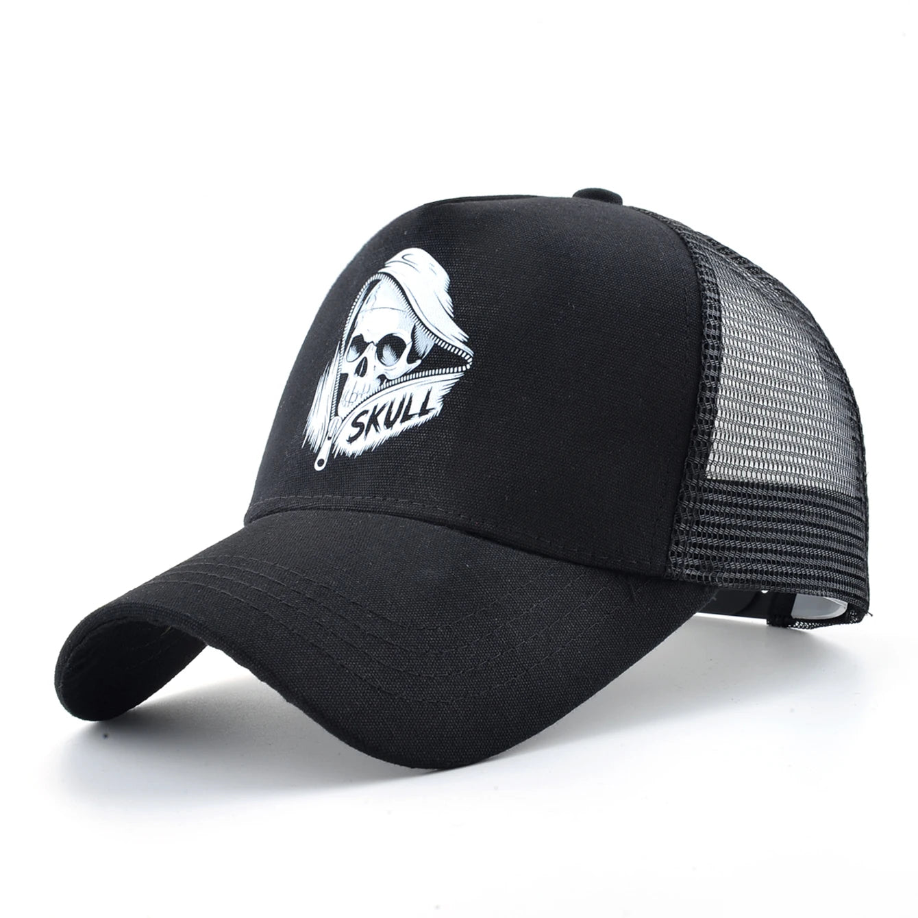 Skull Summer Cap for Motorcyclist