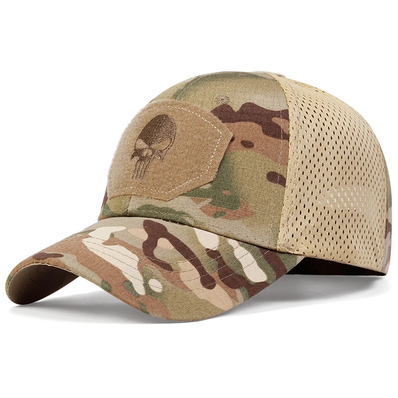 Skull Embroidery Cap