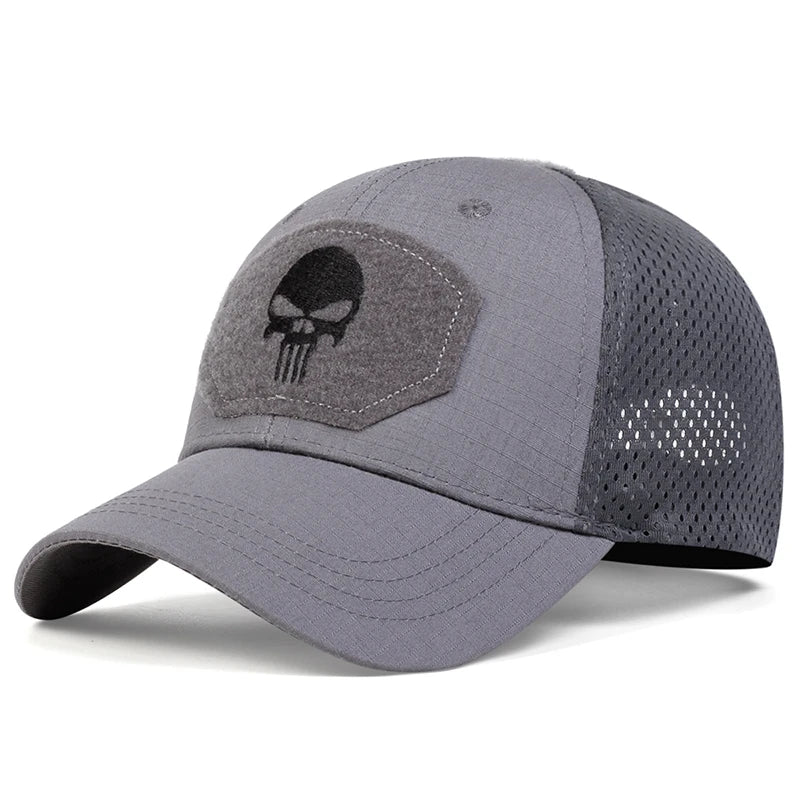 Skull Embroidery Cap