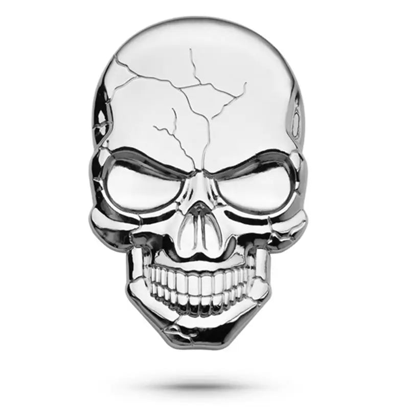 Badge di cranio fantasma metallico