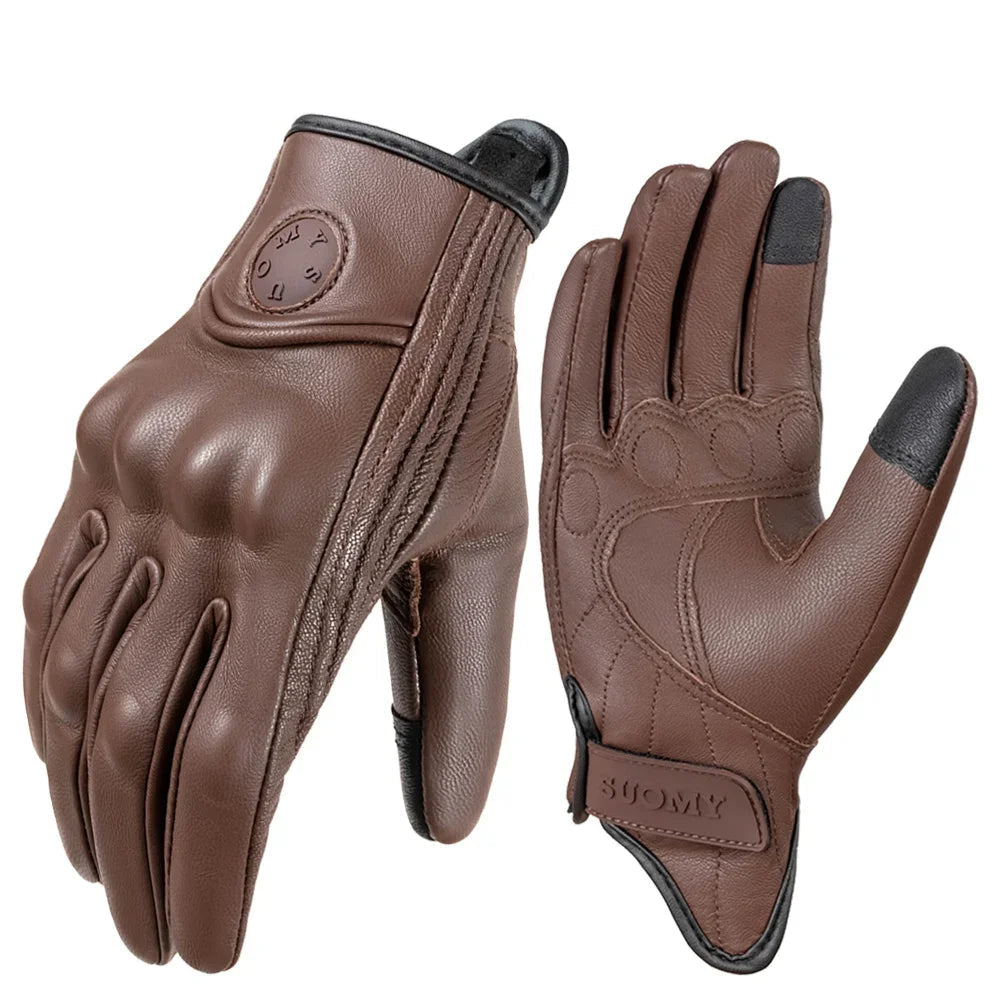 Leather Motorcycle Gloves