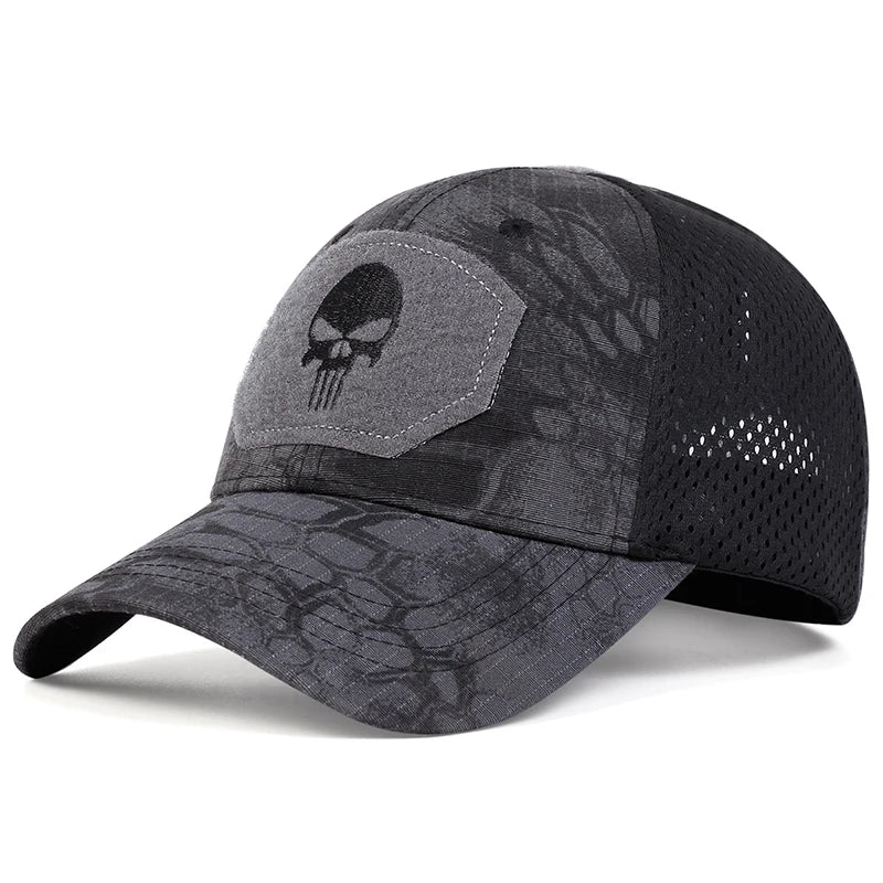 Skull Embroidery Cap