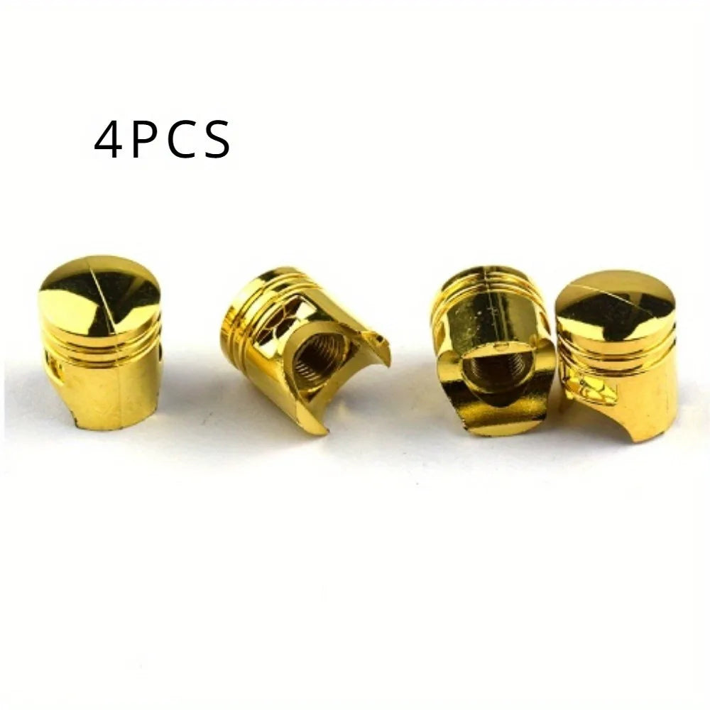 4 PCS Metal Valve Caps