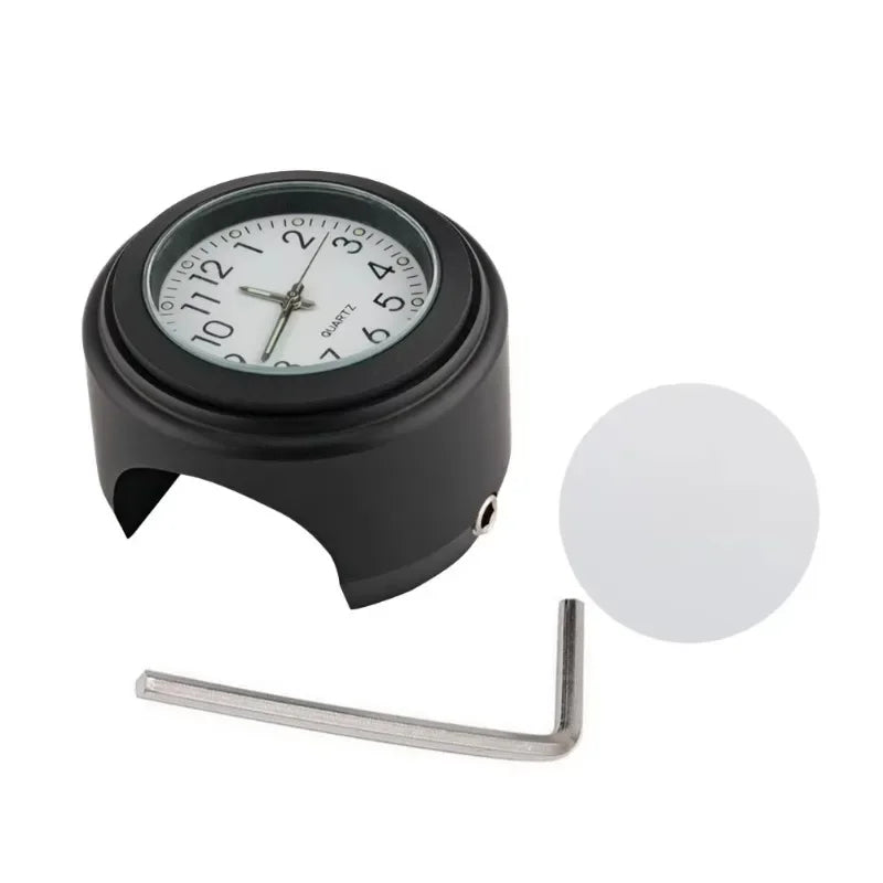 Motorcycle Handlebar Clock & Thermometer