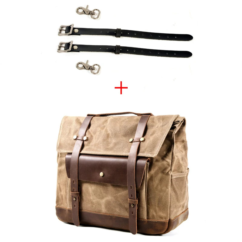 Vintage Motorcycle Saddlebag Side