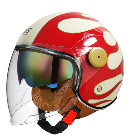 Open Half Helmet Retro