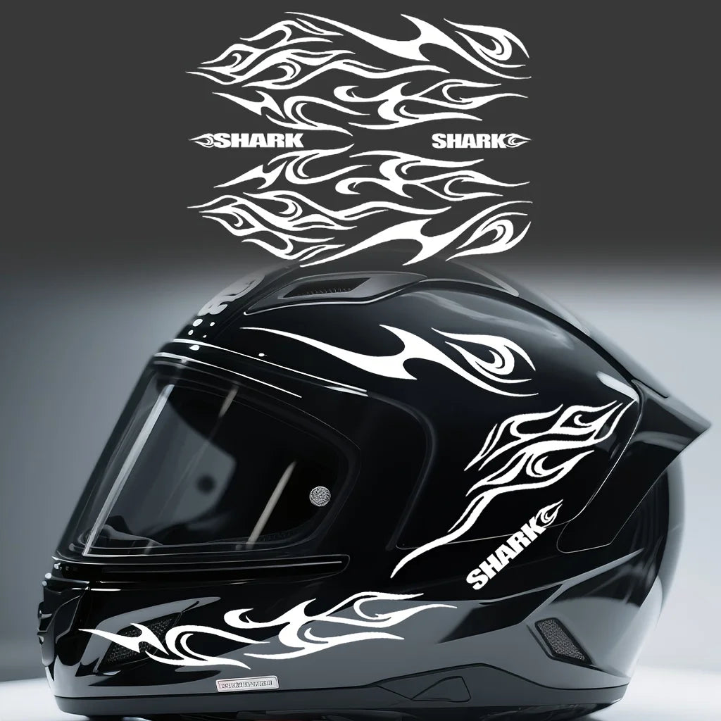 Shark Helmet Sticker