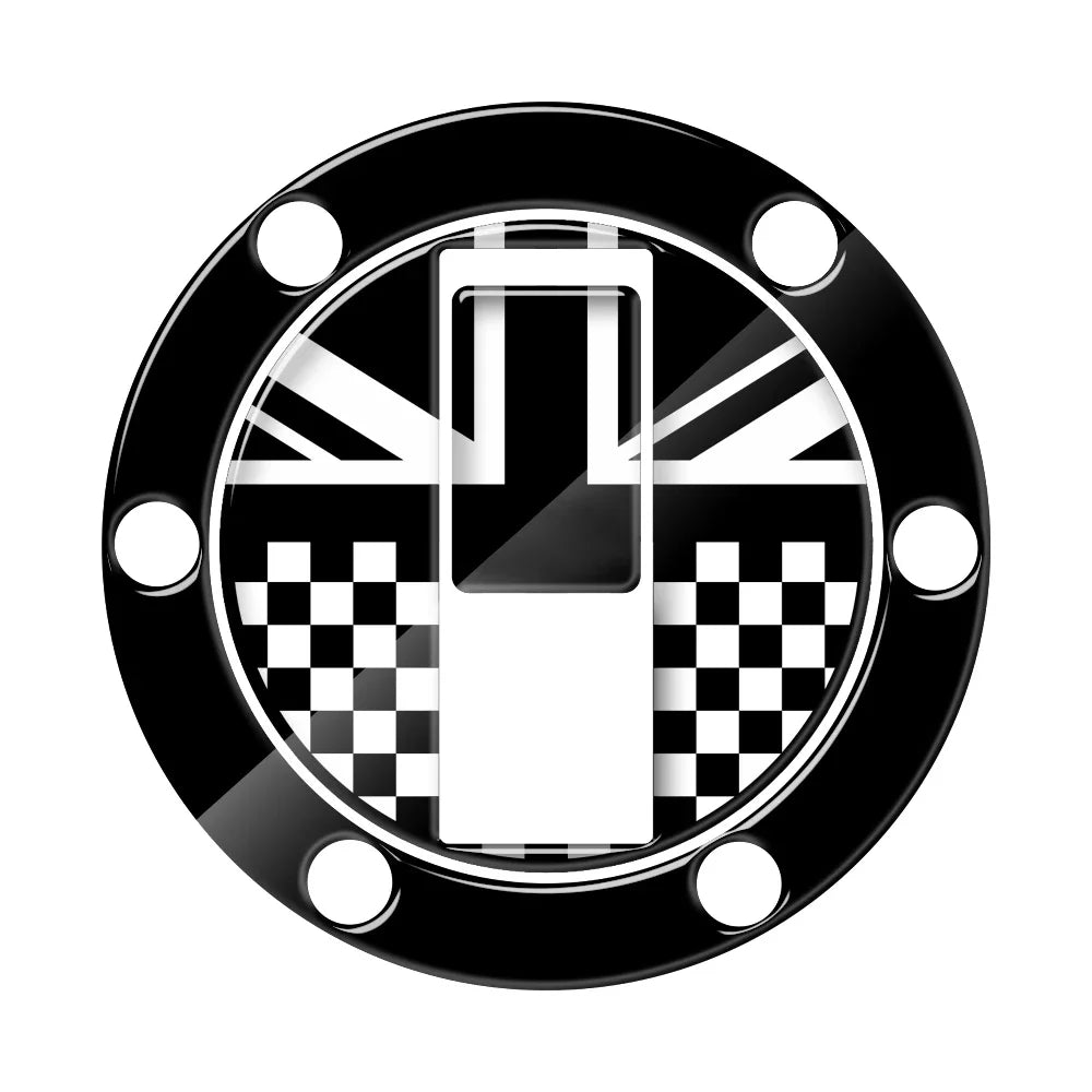 3D Motorcycle Sticker UK Flag