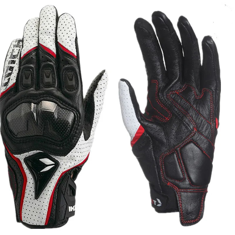 Motorcycle Gloves Genuine Leather